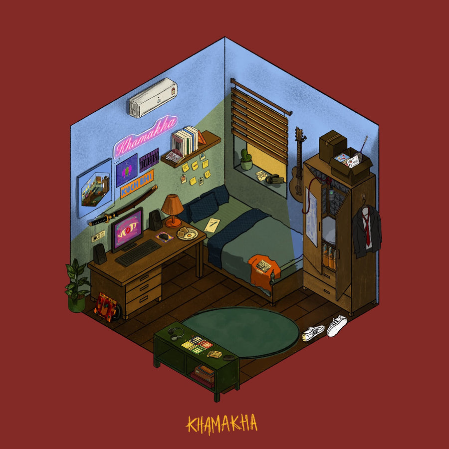 Khamakha album cover by Shrota, Earghzm, Shrikant and clockhit beats
